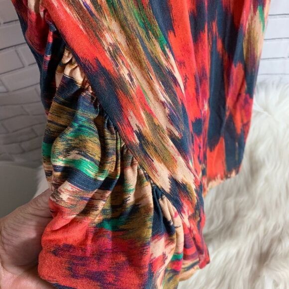 Haute Hippie Floral Ikat Print Modal Dress Size M - Picture 8 of 8